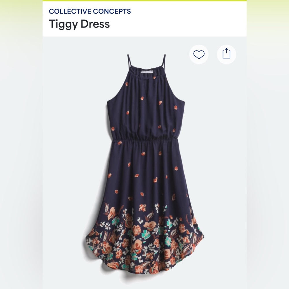 Collective Concepts Breezy Floral Halter Dress